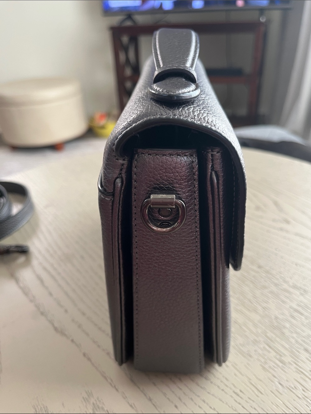 Coach Cassie Crossbody / Metallic Graphite & Novelty Strap - Picture 4 of 17